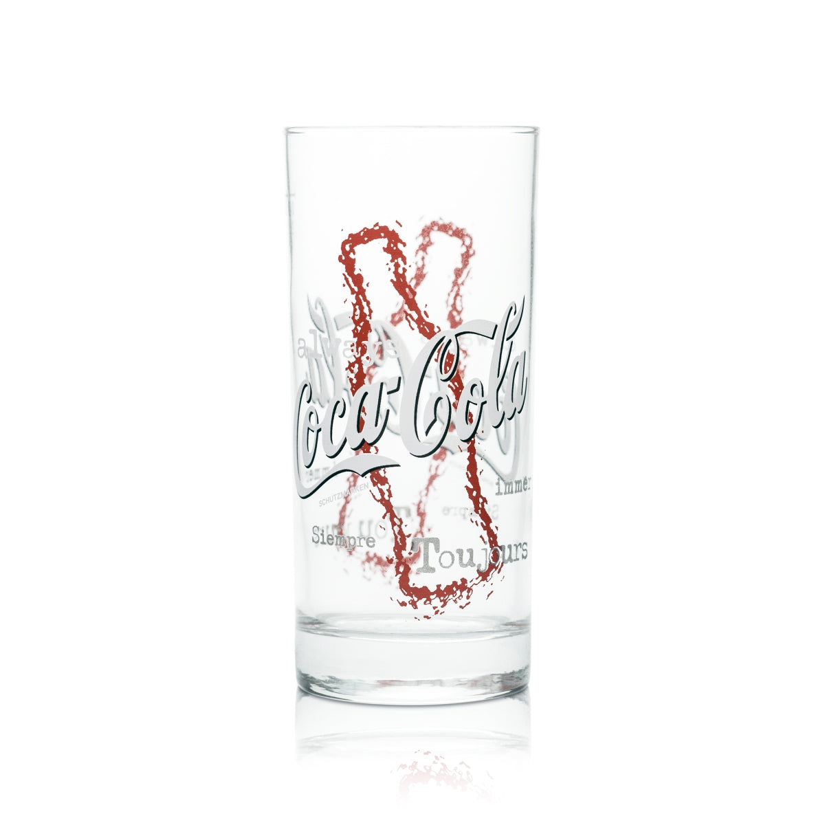 12x Coca Cola Glas 0,4l Becher Stange Tumbler Gläser Limo Softdrink Wasser Saft – Ansicht 2