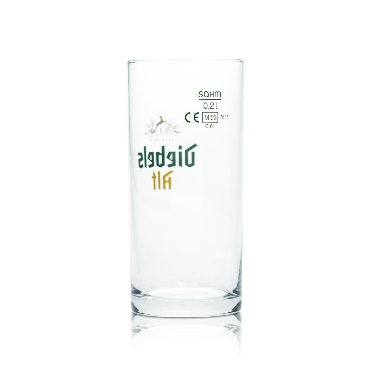12x Diebels Glas 0,2l Alt Bier Becher Stange Pokal Gläser Brauerei Gastro Eiche – Ansicht 3