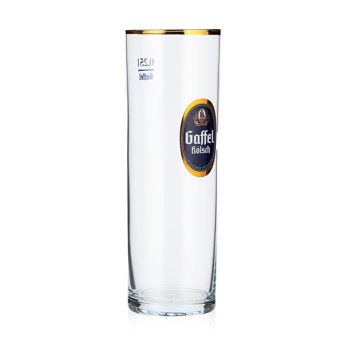 12x Gaffel Bier Glas Biergläser Kölschgläser 0,25l Kölsch-Stange Goldrand – Ansicht 4