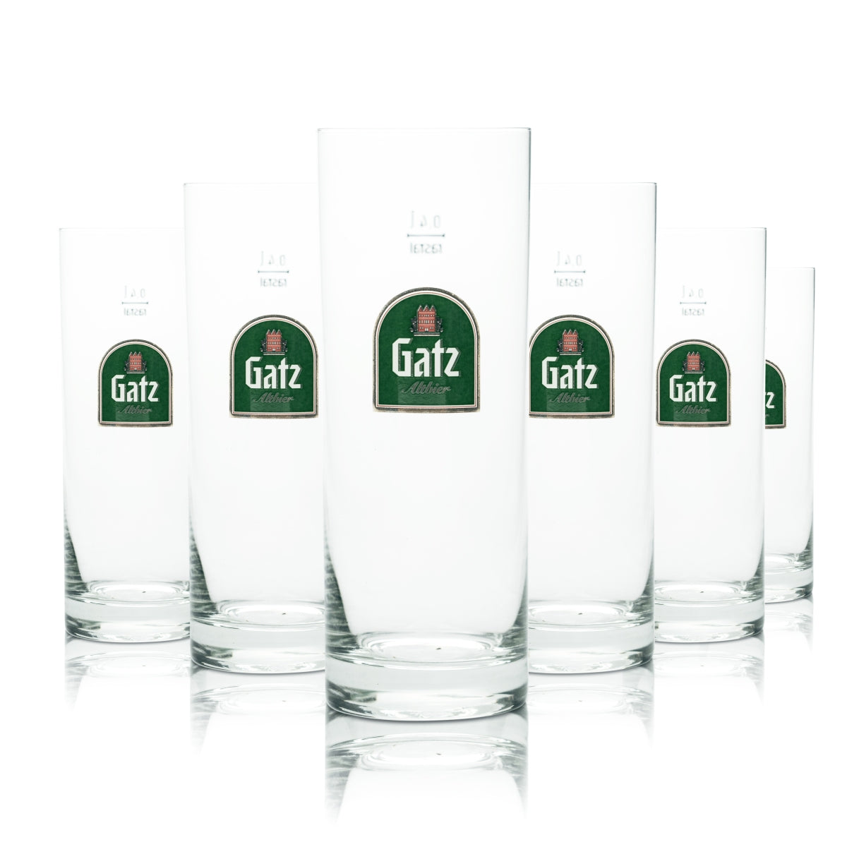 12x Gatz Glas 0,4l Bier Stange Becher Gläser Alt Brauerei Kölsch Gastro Eiche