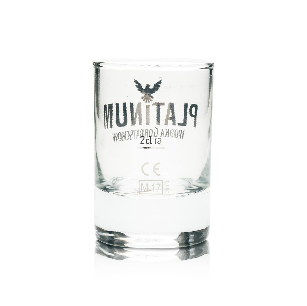 12x Gorbatschow Vodka Glas Shot Platinum 2cl – Ansicht 3