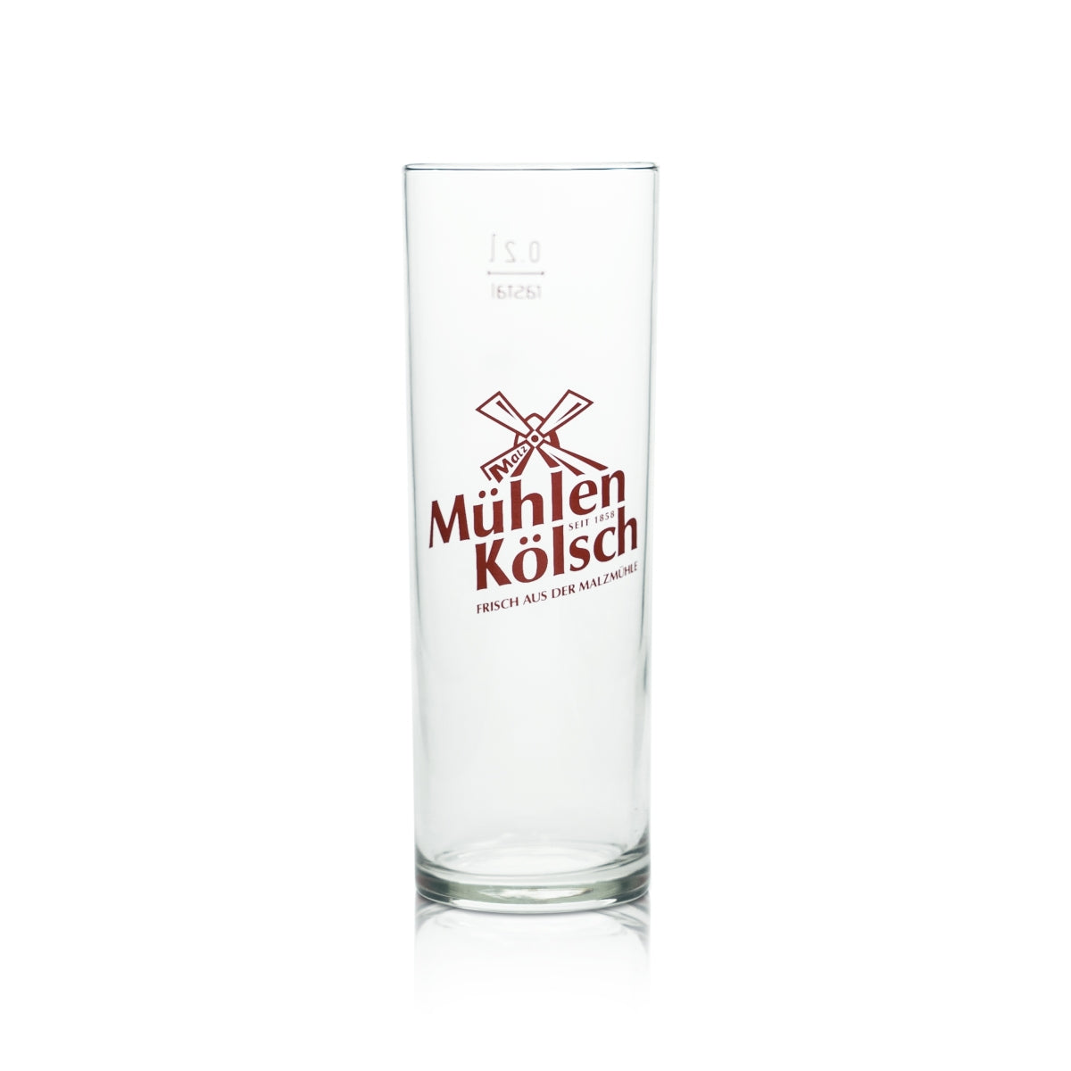 12x Mühlen Kölsch Bier Glas 0,2l Becher Stange Gläser Köln Malzmühle Beer Bar – Ansicht 2