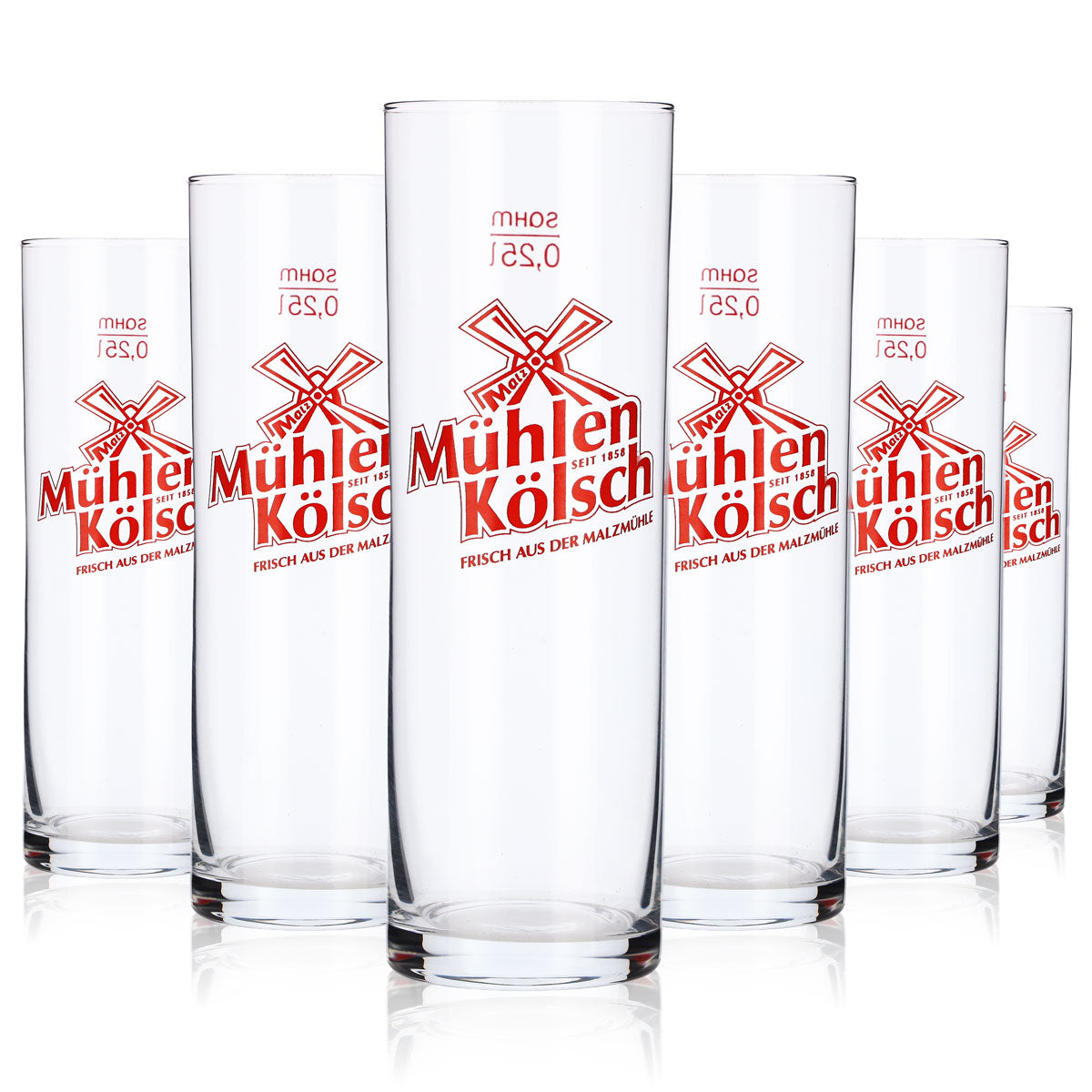 12x Mühlen Kölsch Bierglas Stange Gläser 0,25l Kölschglas Sahm – Ansicht 5