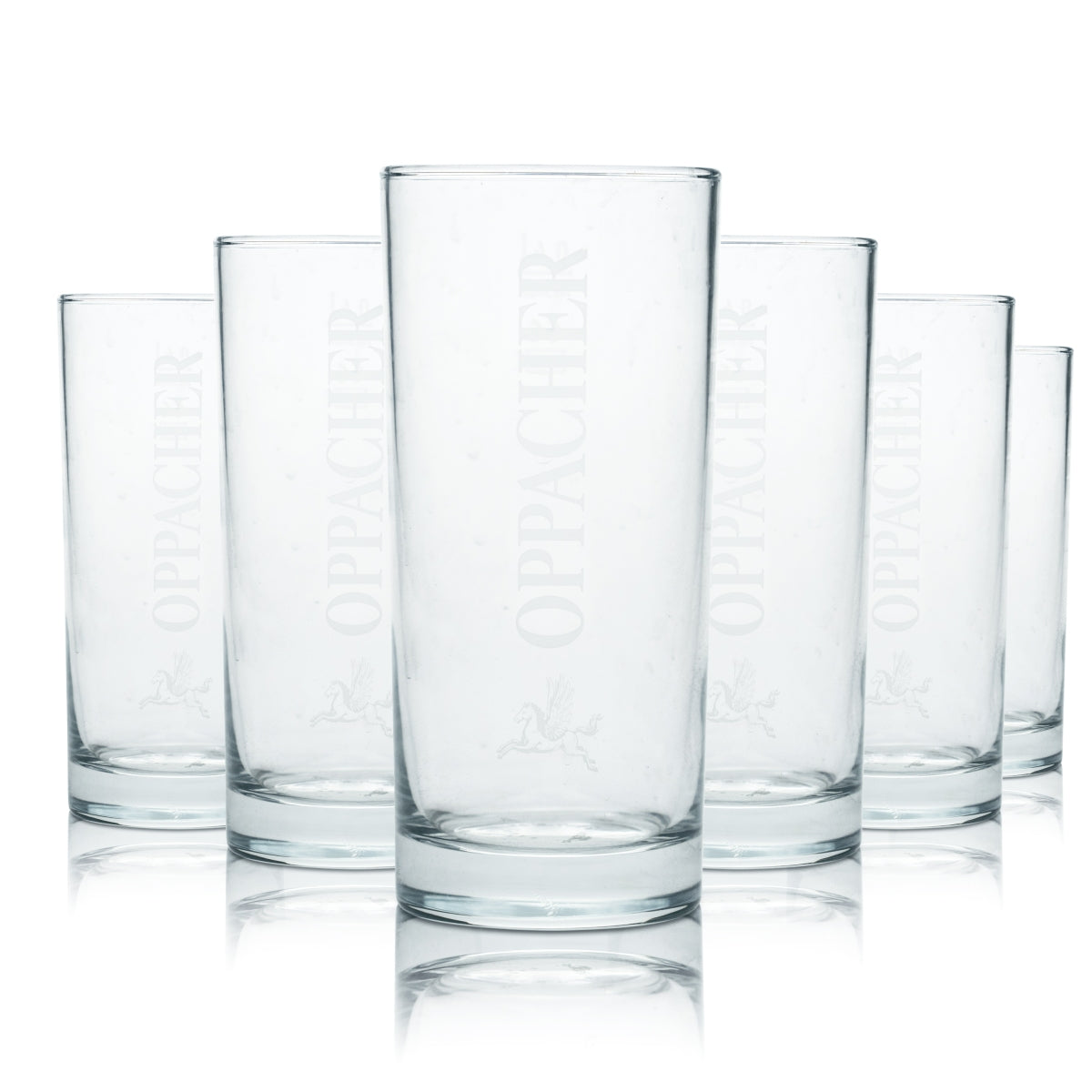 12x Oppacher Glas 0,4l Becher Gläser Mineral Wasser Sprudel Soda Saft Limo