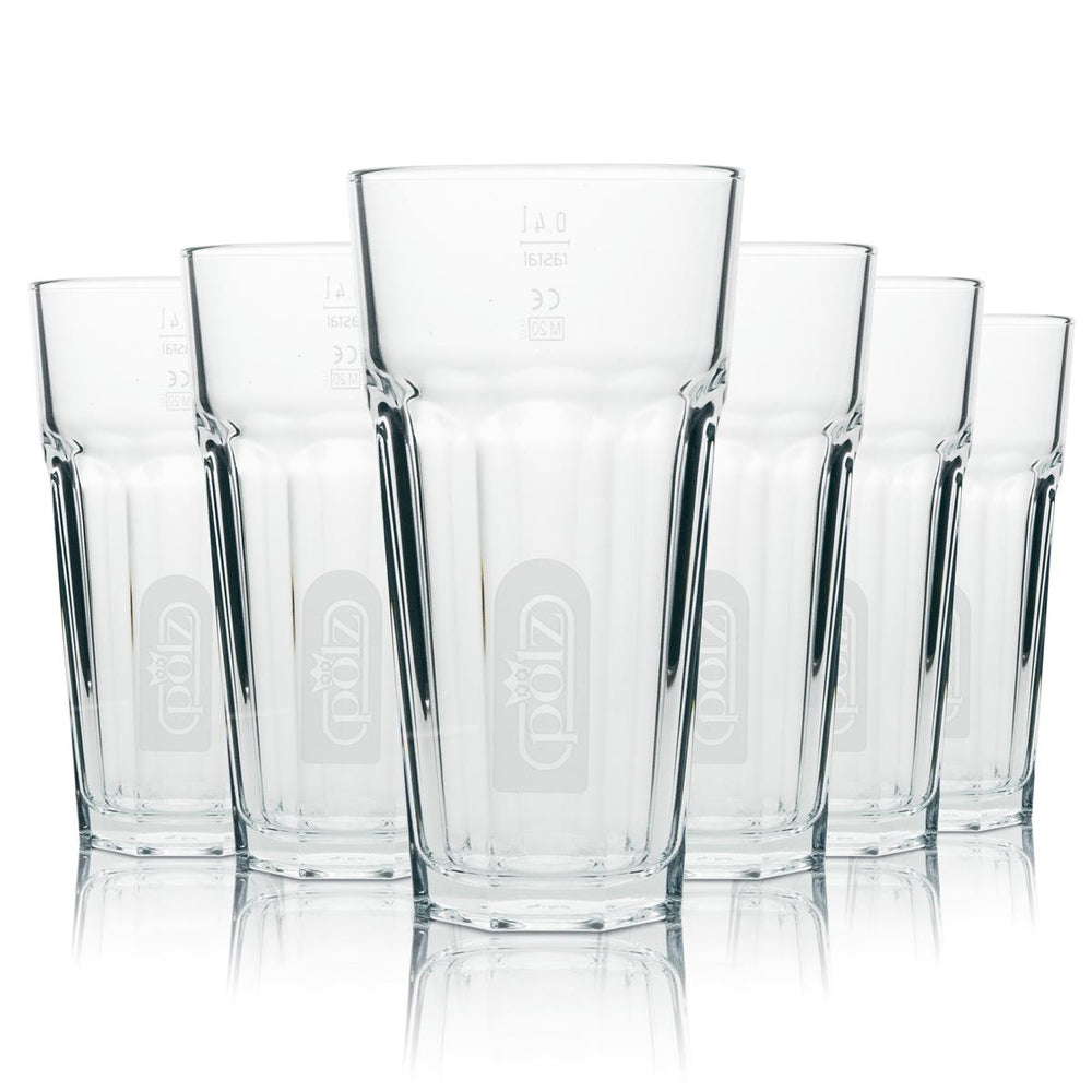 12x Pölz Fruchsaft Glas 0,4l Longdrink 475ml