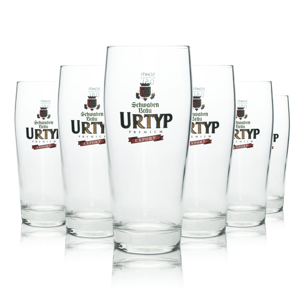 12x Schwaben Bräu Bier Glas 0,5l Willibecher Urtyp Export Sahm Gläser Pils Brauerei