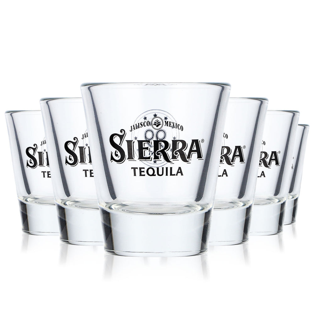 12x Sierra Tequila Tequila Shotglas 2cl Sonderedition Bar 99 Cent o.Eichung