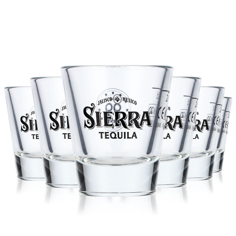 12x Sierra Tequila Tequila Shotglas 2cl Sonderedition "Bar 99 Cent" Vicrila
