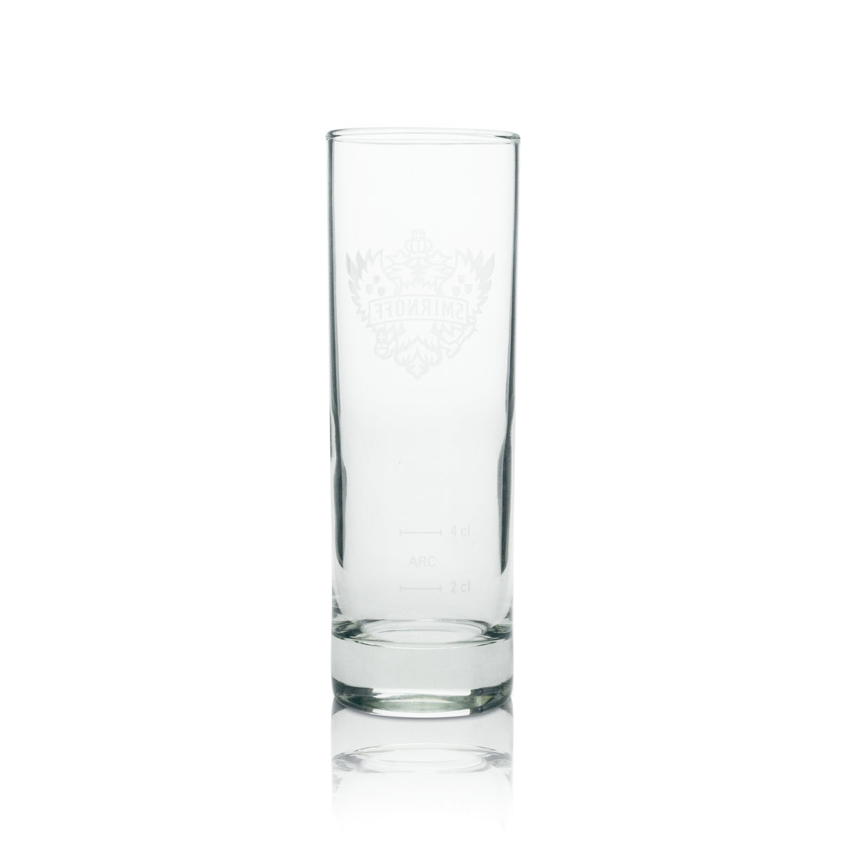 12x Smirnoff Vodka Glas Longdrink dünn weißes Logo 220ml – Ansicht 3