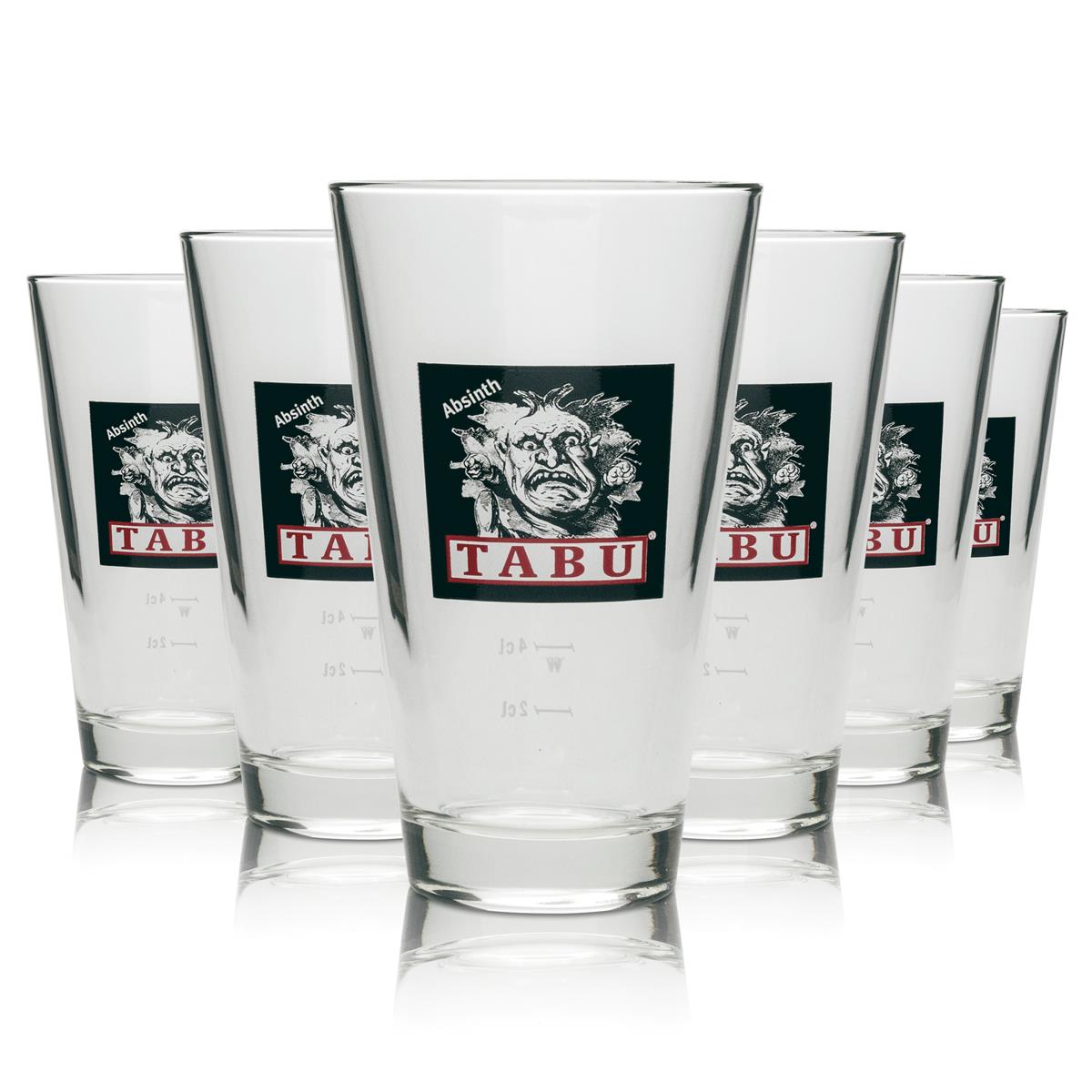 12x Tabu Absinth Glas Longdrink 33cl