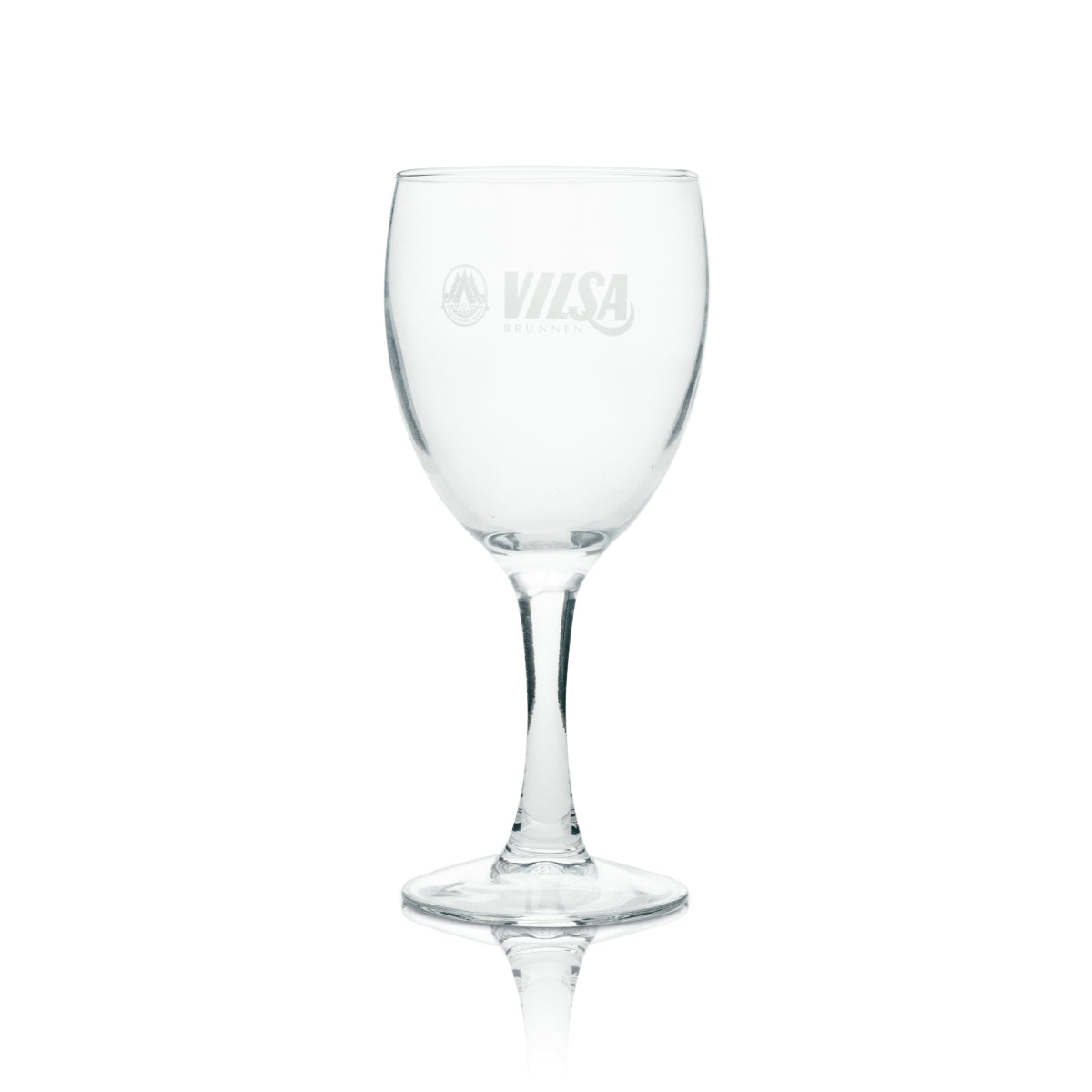 12x Vilsa Wasser Glas Kelch weiße Schrift 190ml – Ansicht 2