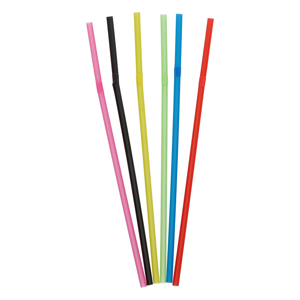 150 Bunte Trinkhalme Strohhalme 0,5x21cm Knickbar Kunststoff Party Cocktails – Ansicht 2