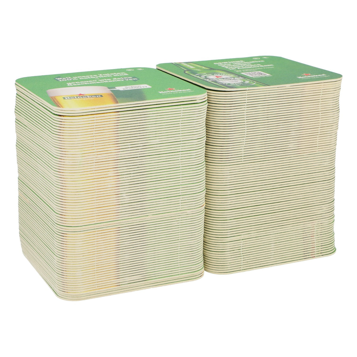 150x Heineken Bier Bierdeckel Untersetzer 9,3x9,3 cm "...dass es vegan ist?" – Ansicht 2