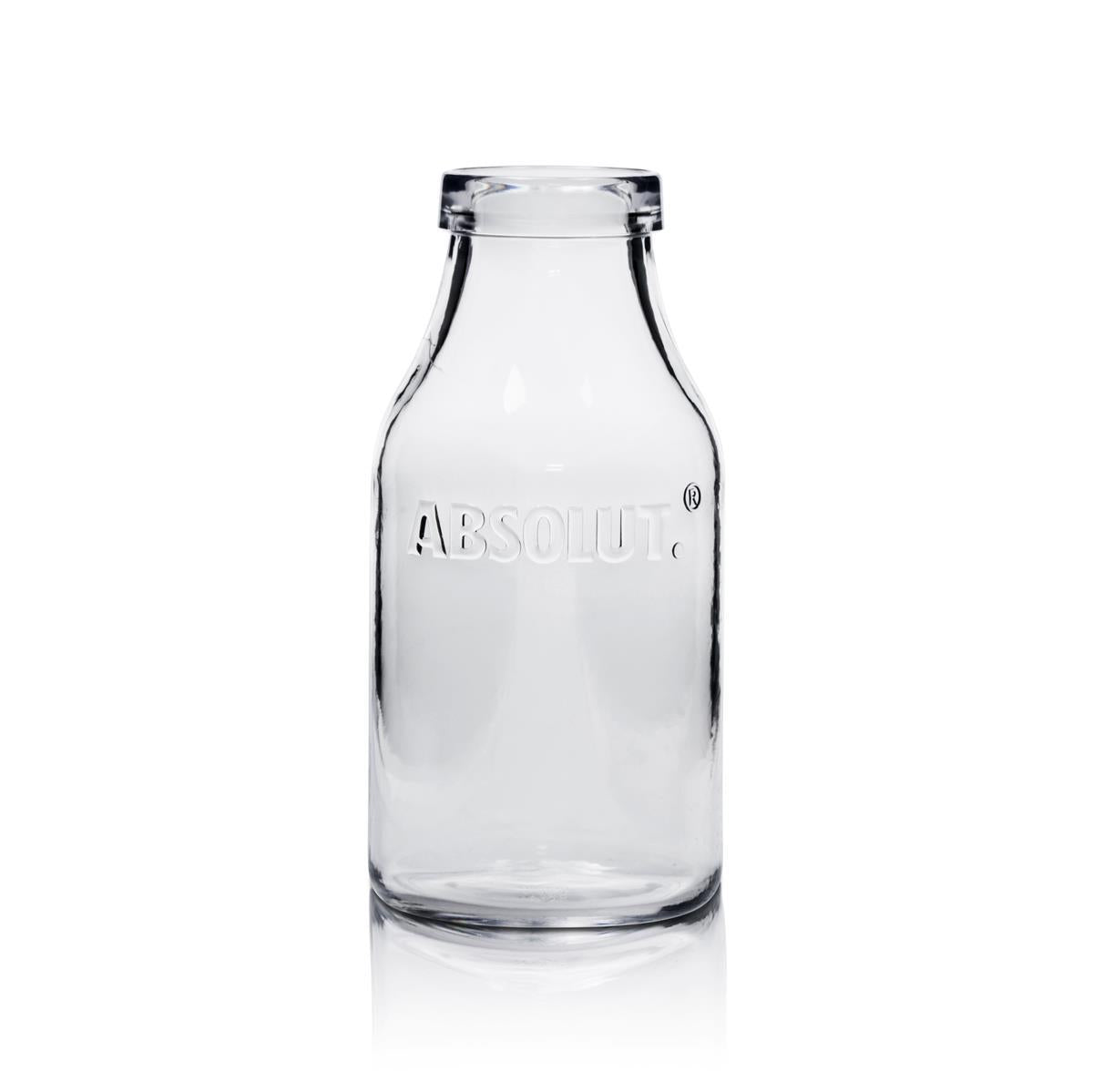 1x Absolut Vodka Glas Milchflasch Plastik klein – Ansicht 2