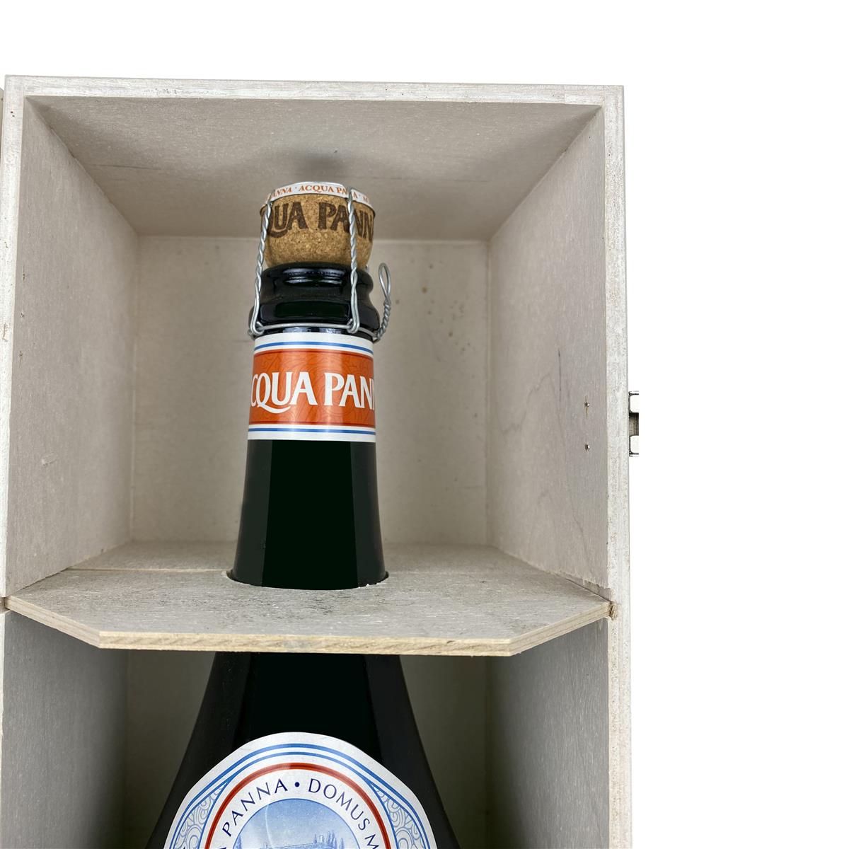 1x Acqua Panna Wasser Showflasche 3l Showflasche mit Holzkiste – Ansicht 2