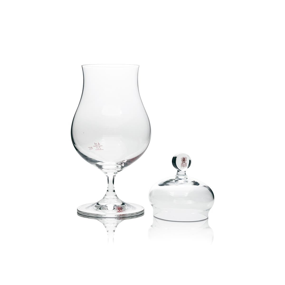 1x Asbach Uralt Likör Glas 0,2l "Geniesserglas" Klein mit Deckel – Ansicht 3