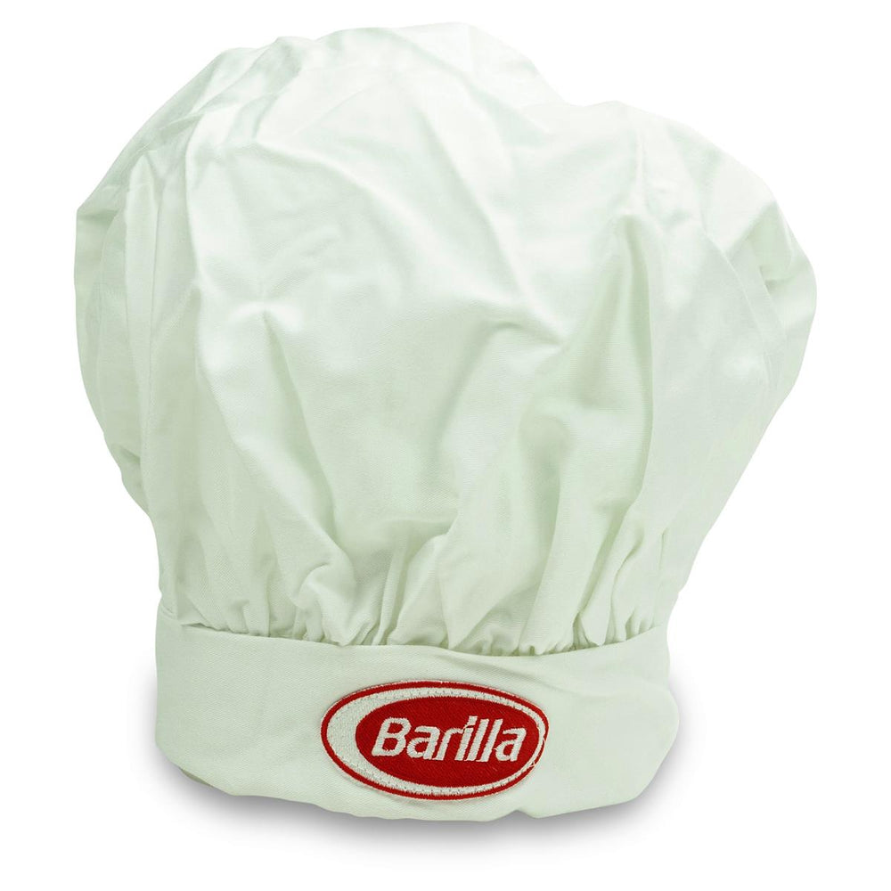 1x Barilla Pasta Kochmütze weiß verstellbar