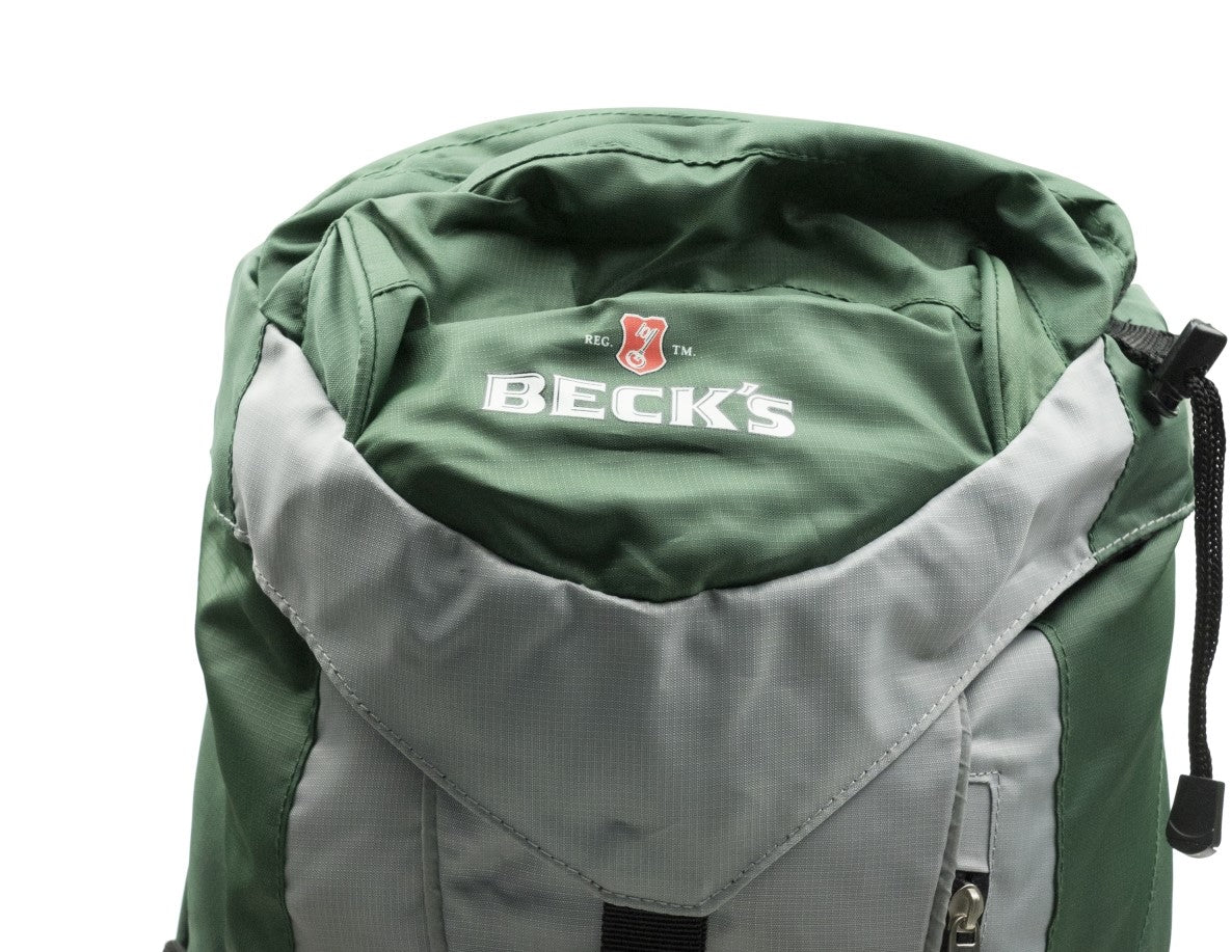 1x Becks Bier Rucksack Wanderrucksack grün – Ansicht 4