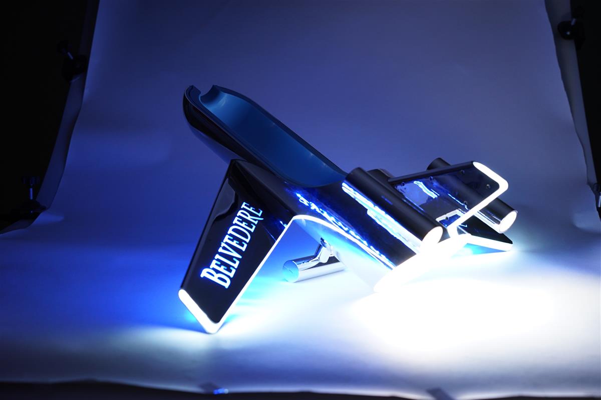 1x Belvedere Vodka Glorifier Flugzeug LED