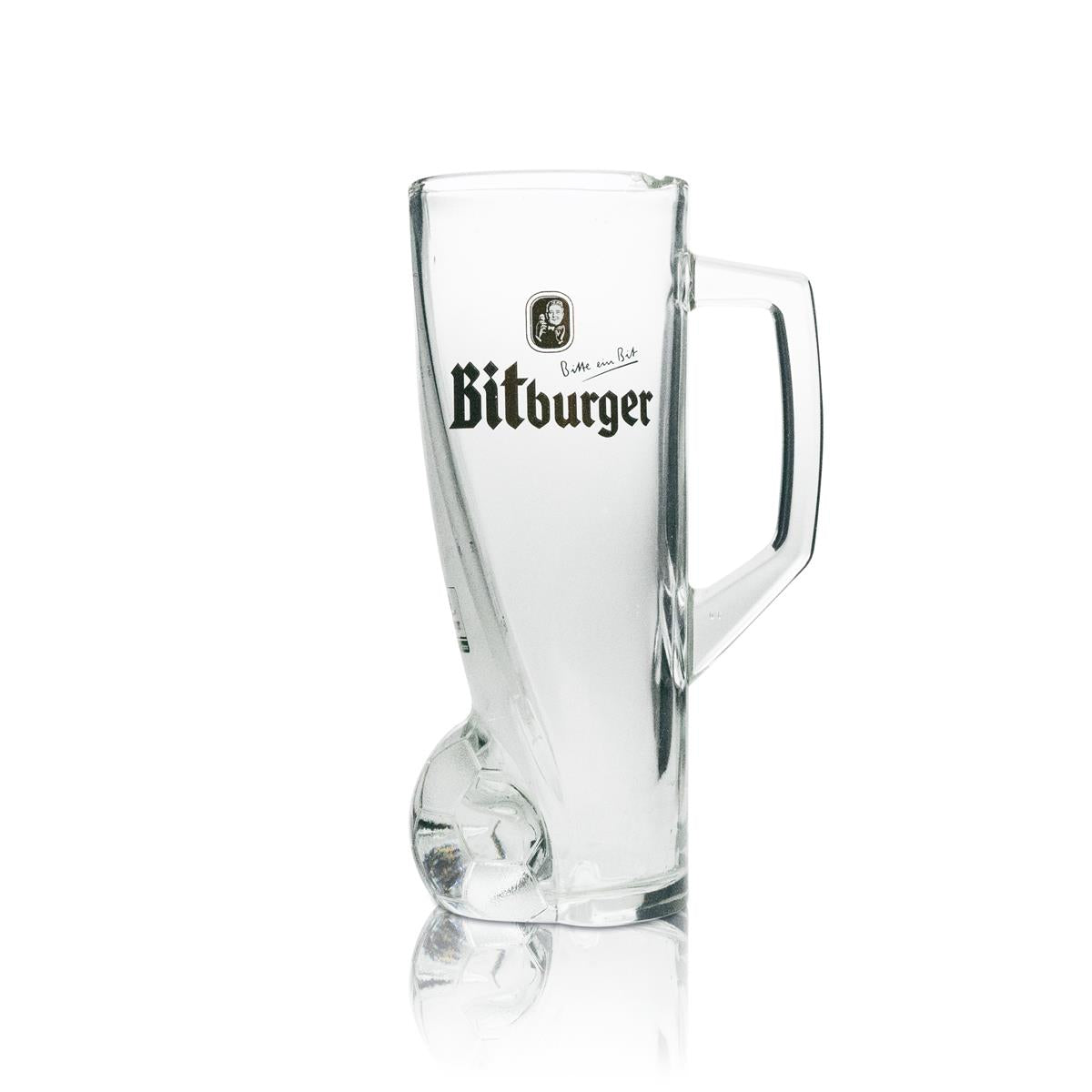 1x Bitburger Bier Glas Hoffenheim Fankrug 500ml
