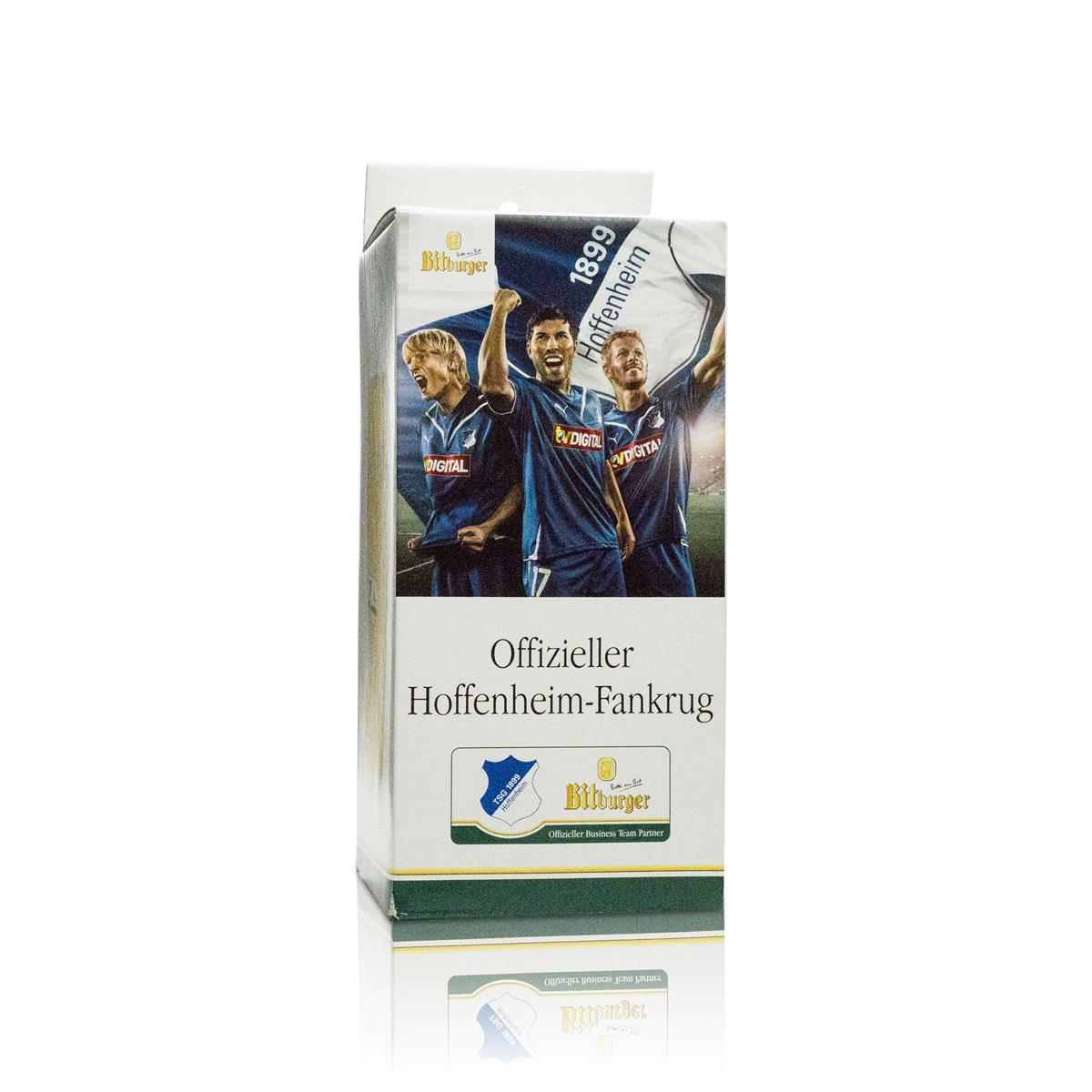 1x Bitburger Bier Glas Hoffenheim Fankrug 500ml – Ansicht 3
