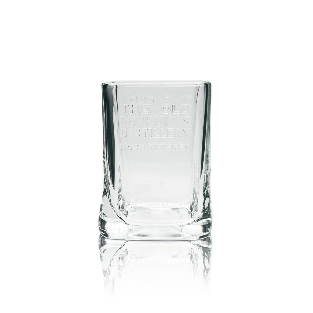 1x Bushmills Whiskey Glas Tumbler Relief Druck