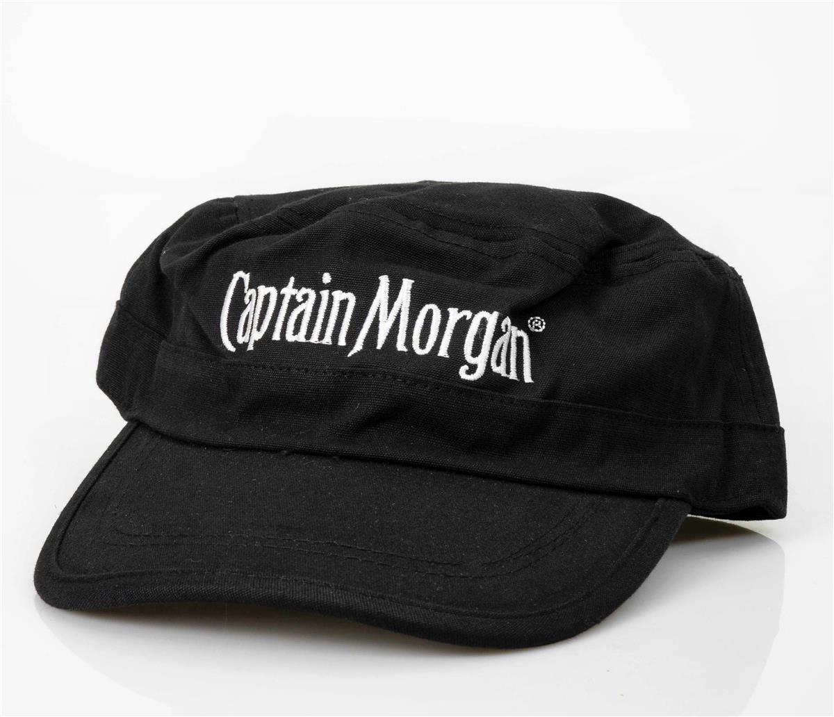 1x Captain Morgan Rum Kappe schwarz Stoff – Ansicht 3
