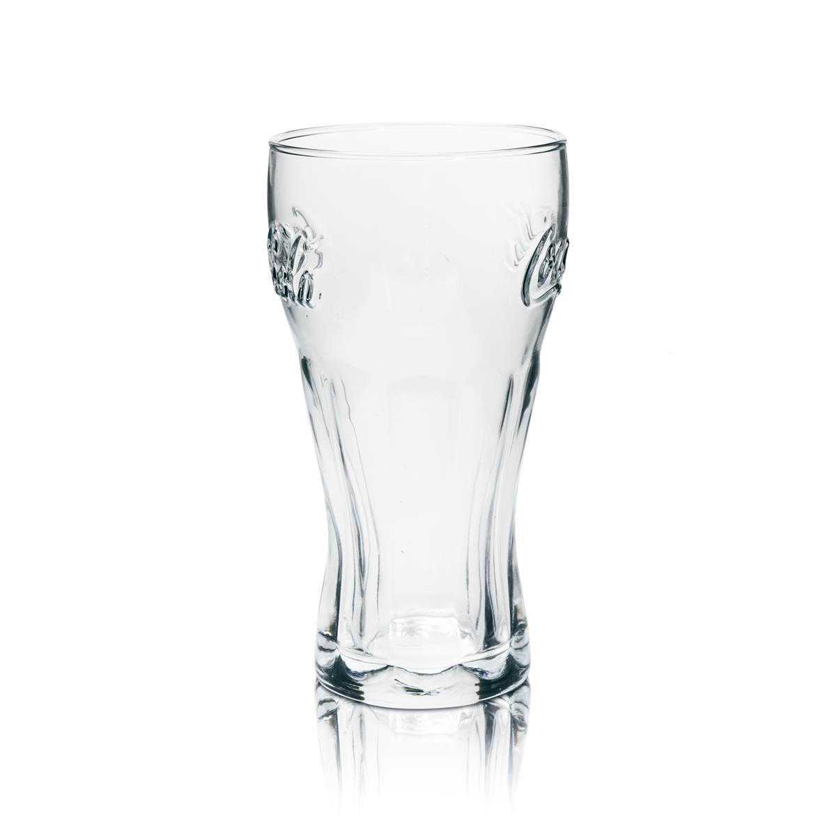 1x Coca Cola Softdrinks Glas 0,3l Relief Geschenkverpackung – Ansicht 3