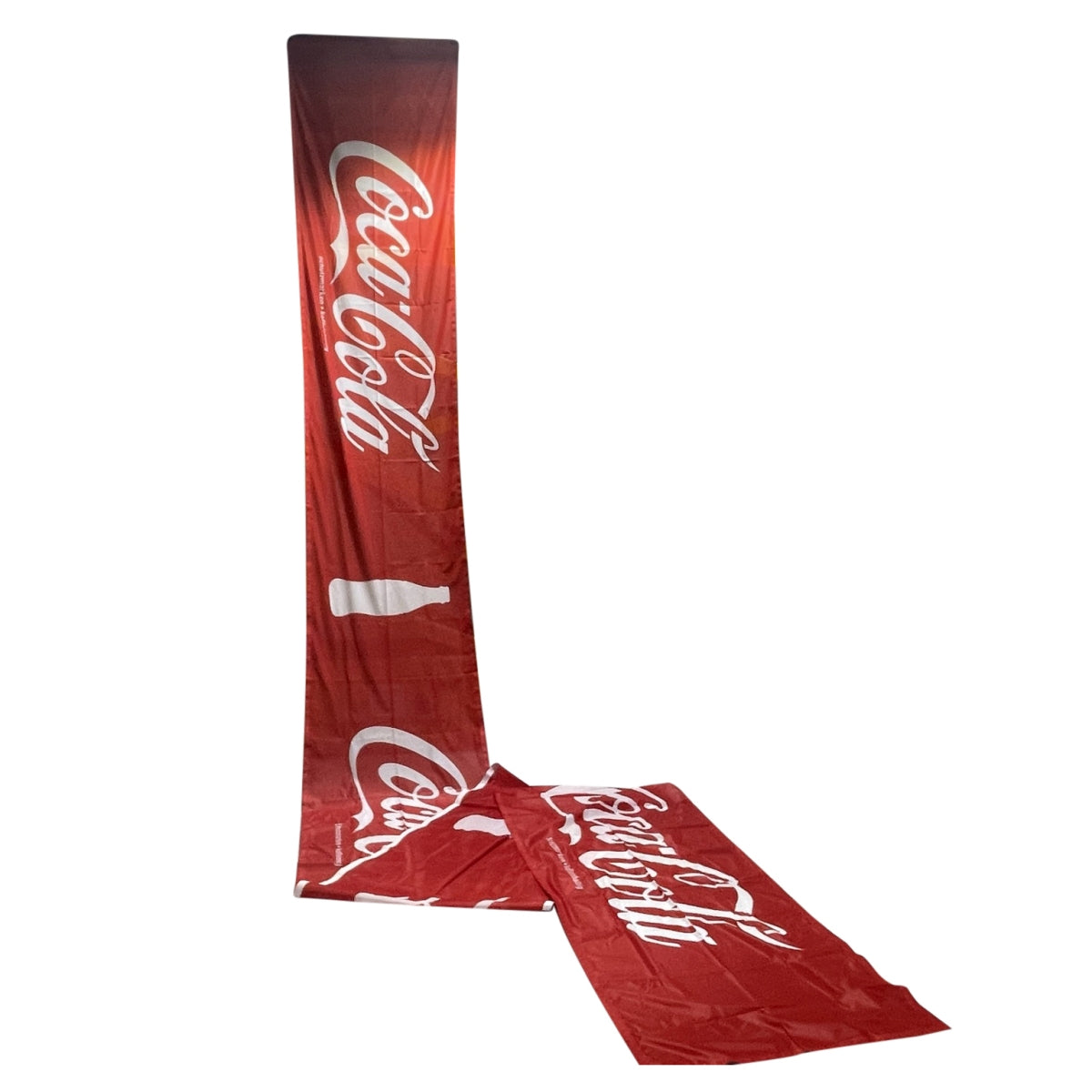 1x Coca Cola Softgetränk Fahne Rot Logo Lang – Ansicht 3