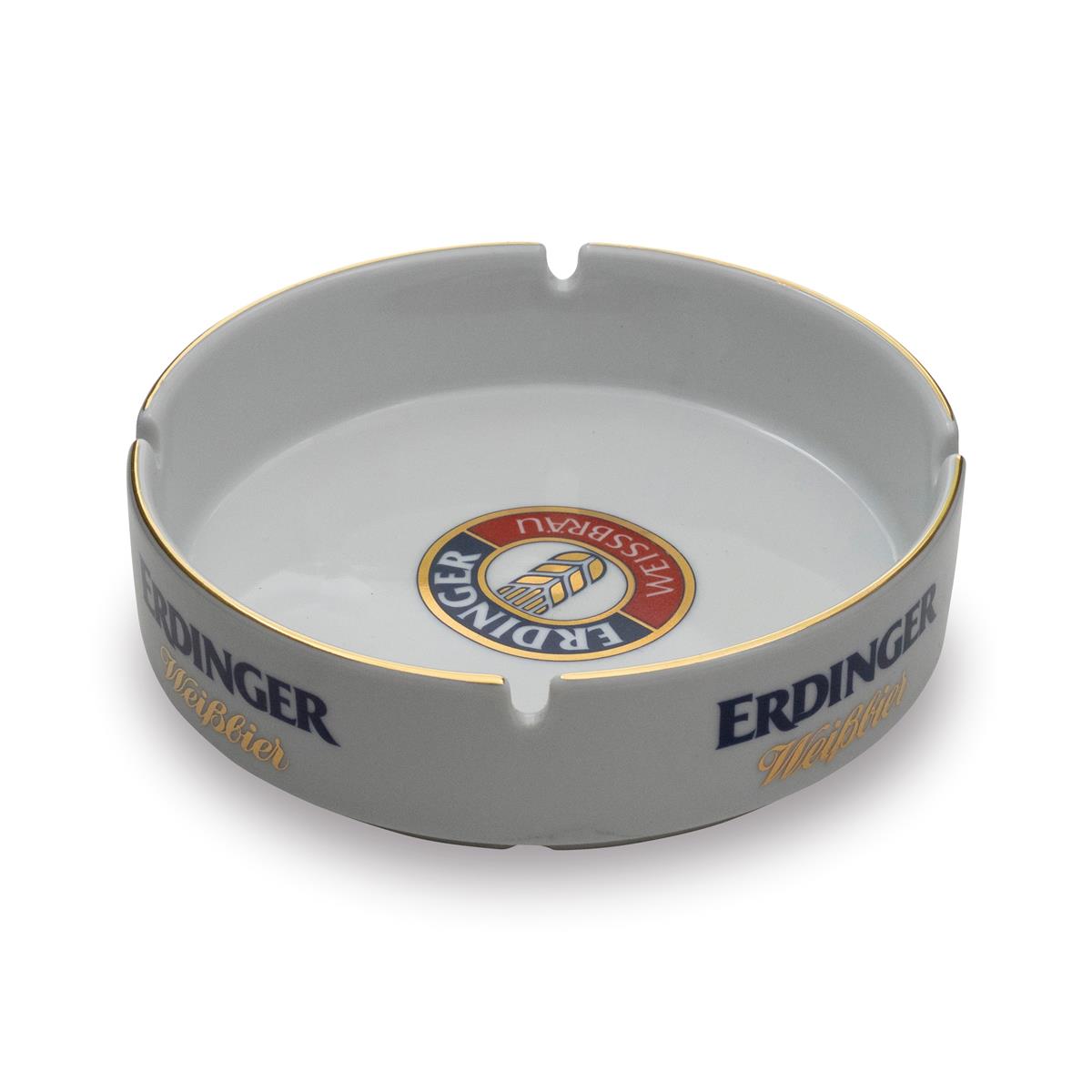 1x Erdinger Bier Aschenbecher Keramik weiß groß 14,5cm – Ansicht 2