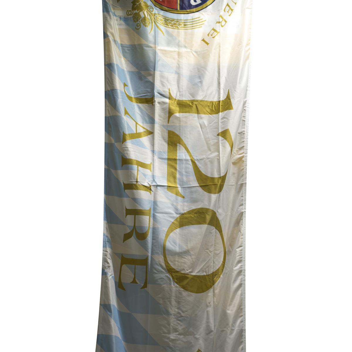 1x Erdinger Bier Fahne 120 Jahre Hellblau – Ansicht 2