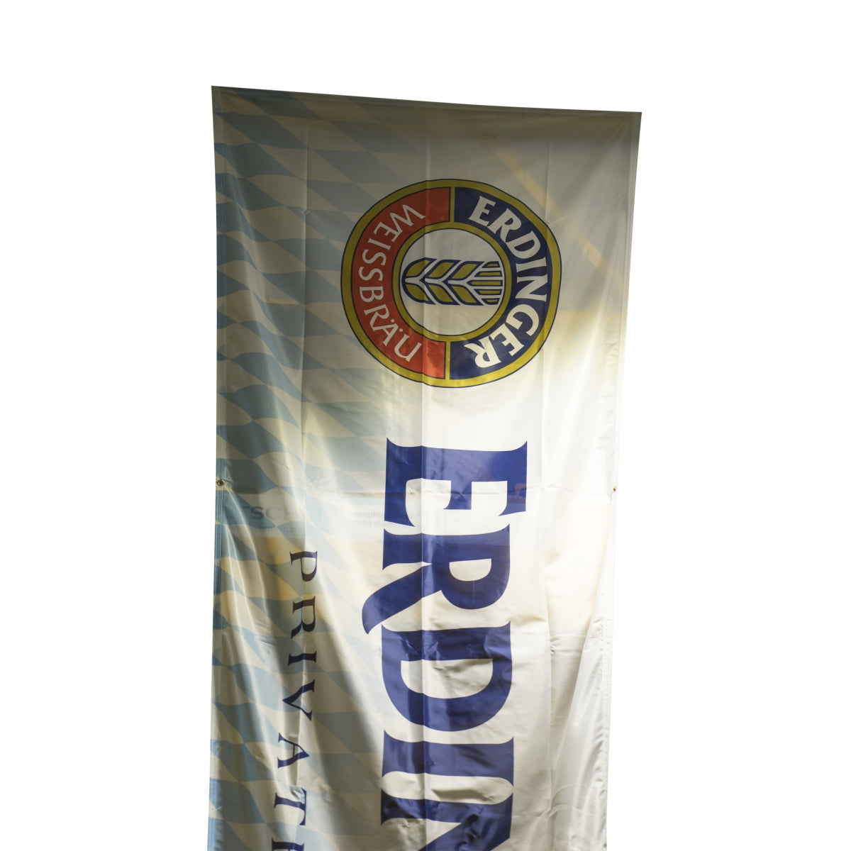 1x Erdinger Bier Fahne Weißbier Hellblau – Ansicht 2