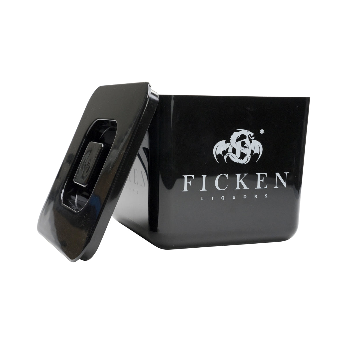 1x Ficken Likör Kühler Eisbox mit deckel schwarz – Ansicht 2