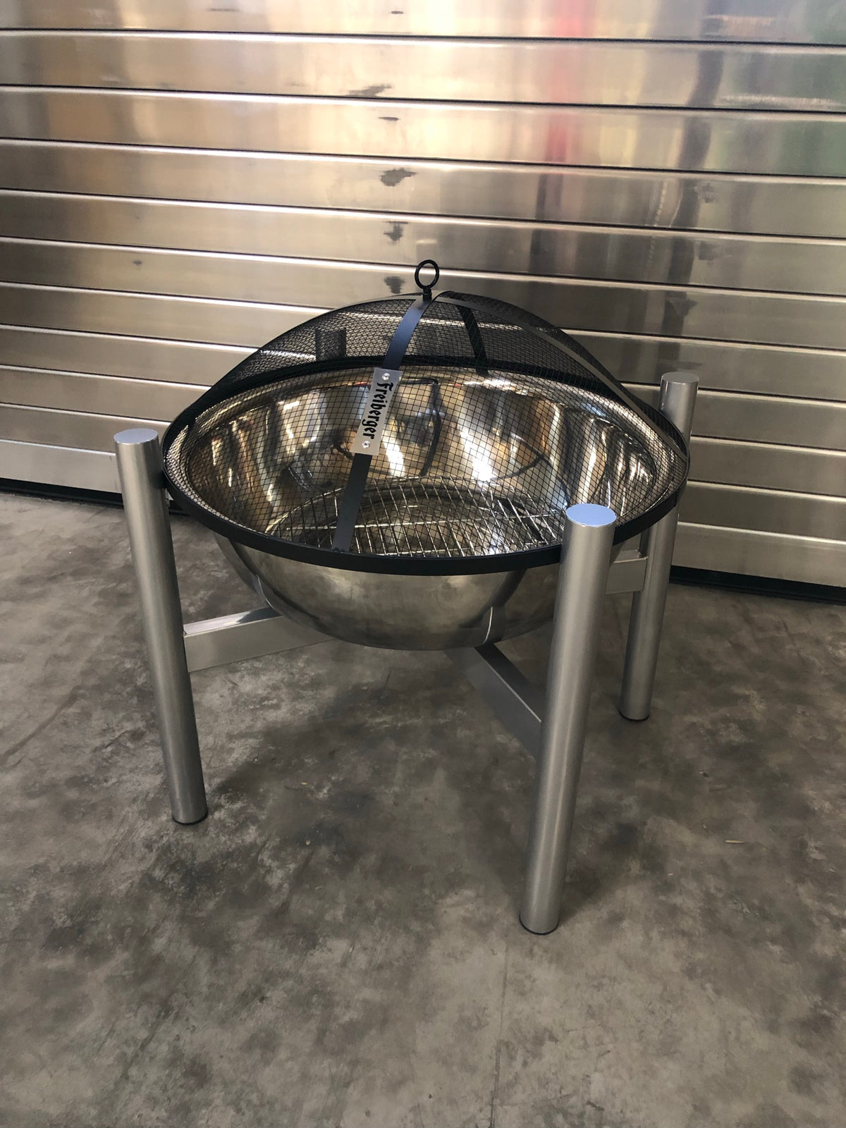 1x Freiberger Bier Feuerschale Silber