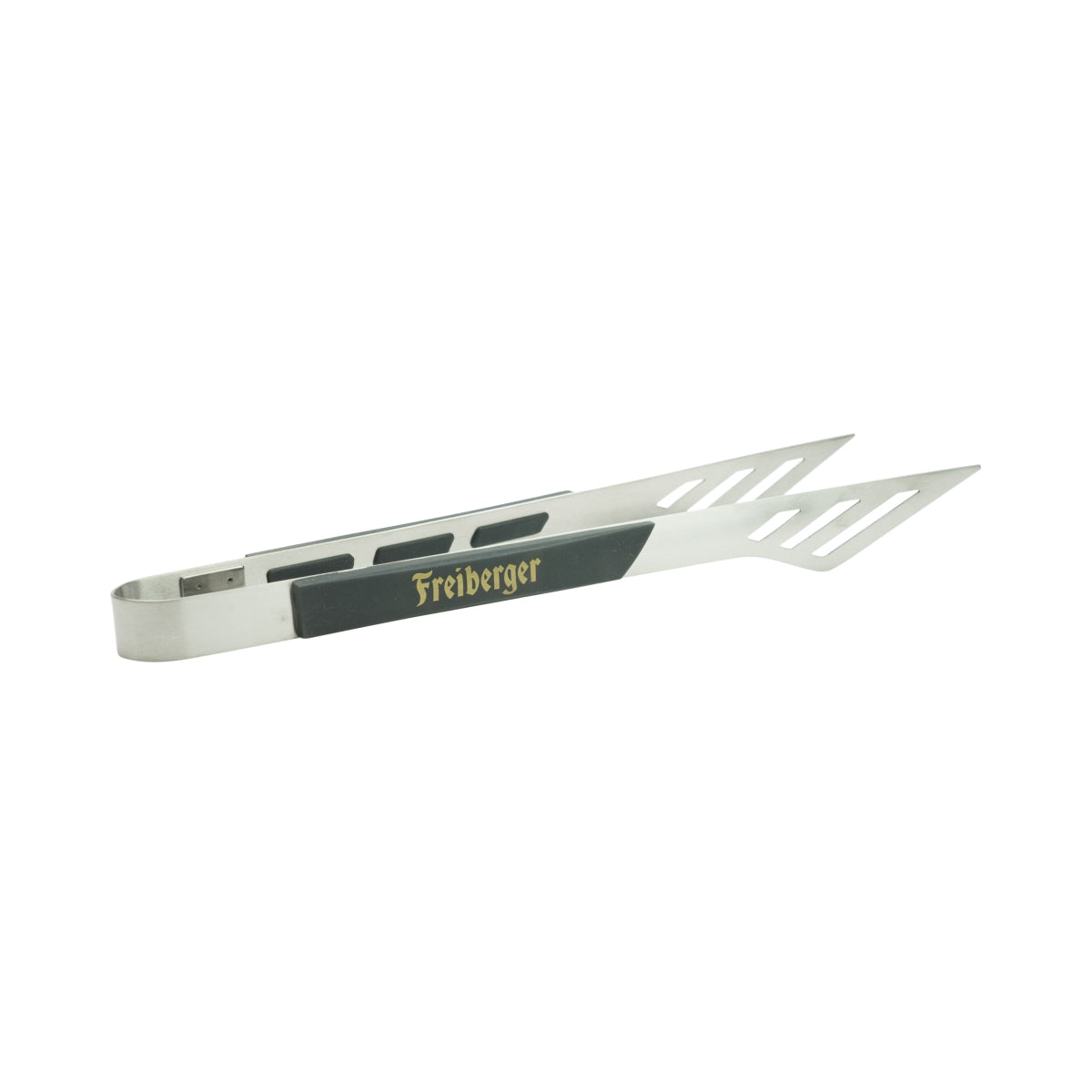 1x Freiberger Bier Grillzange Metall schwarzer Griff