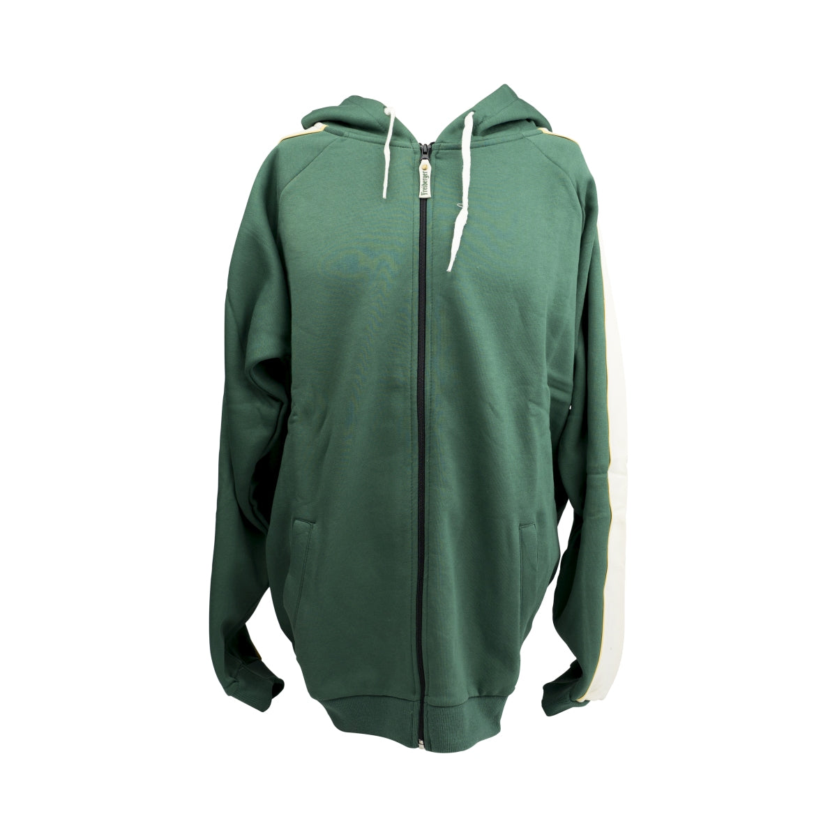 1x Freiberger Bier Hoodie Kapuzen-Sweatjacke grün Gr. XXL