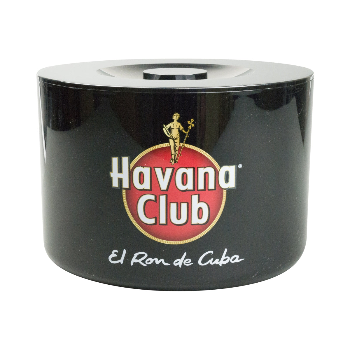 1x Havana Club Rum Kühler Eisbox 10l Schwarz Rund