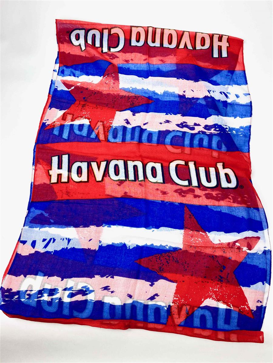 1x Havana Rum Schal rot blau