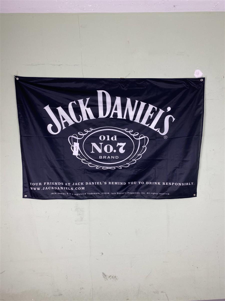 1x Jack Daniels Whiskey Fahne schwarz 150 x 100