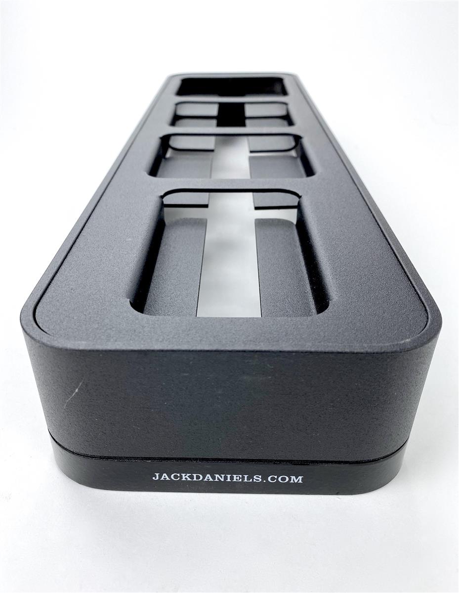 1x Jack Daniels Whiskey Glorifier Metall 4 Flaschen schwarz – Ansicht 3