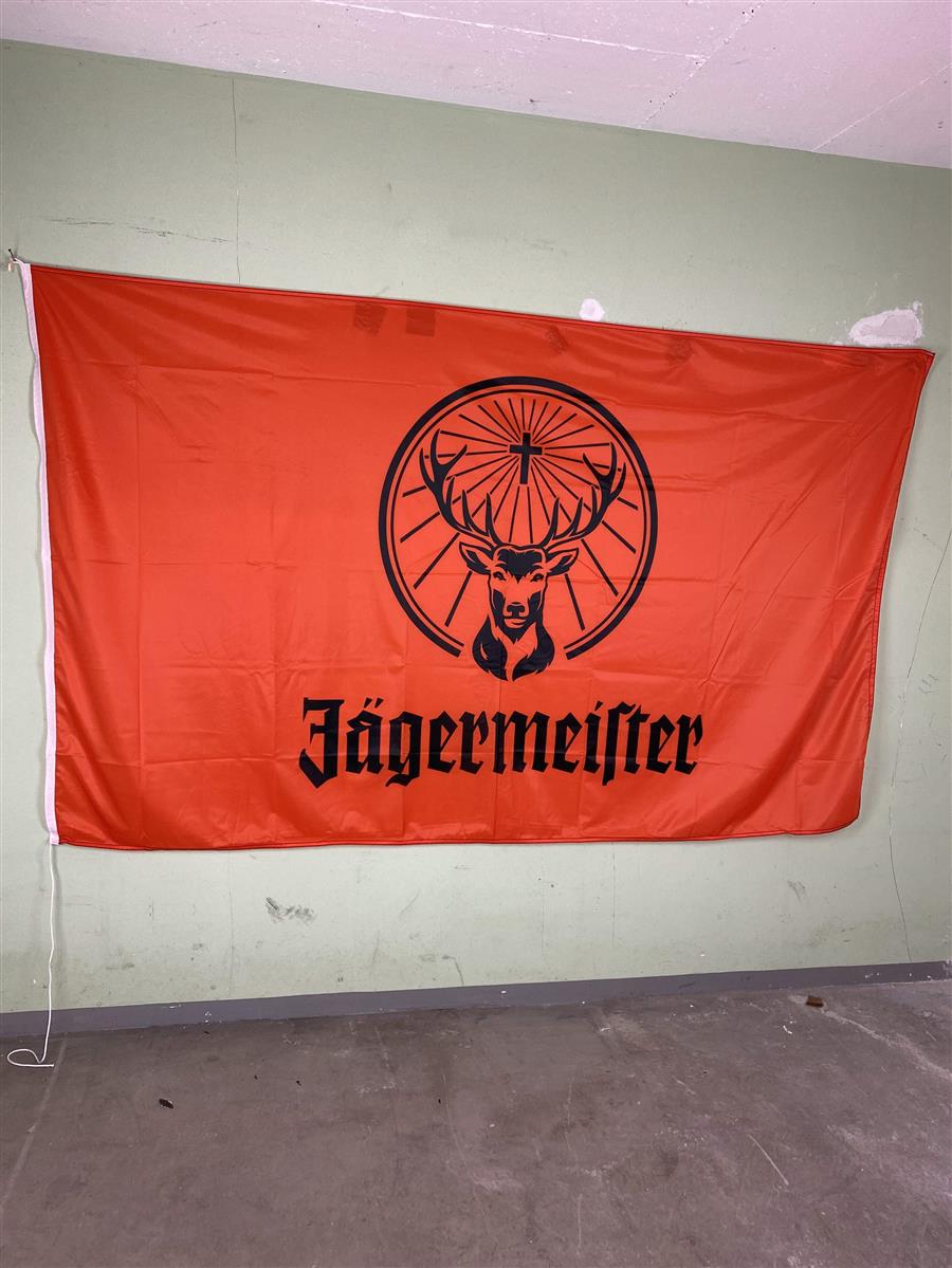 1x Jägermeister Likör Fahne Logo Hissfahne 250 x 150 – Ansicht 4