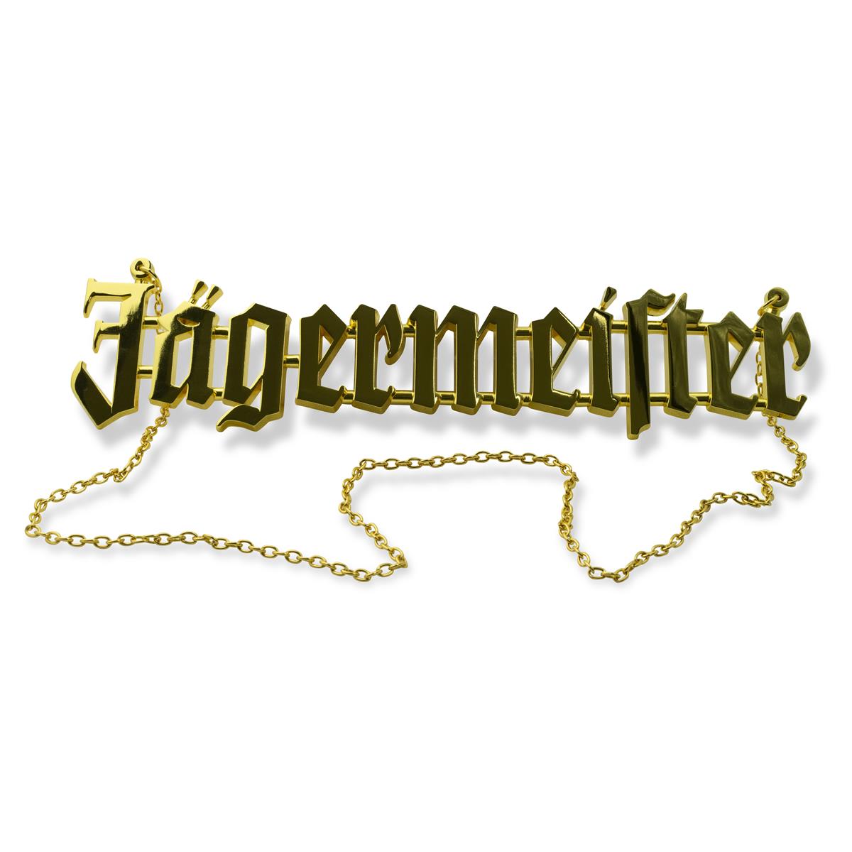 1x Jägermeister Likör Goldkette XXL 27 x 7