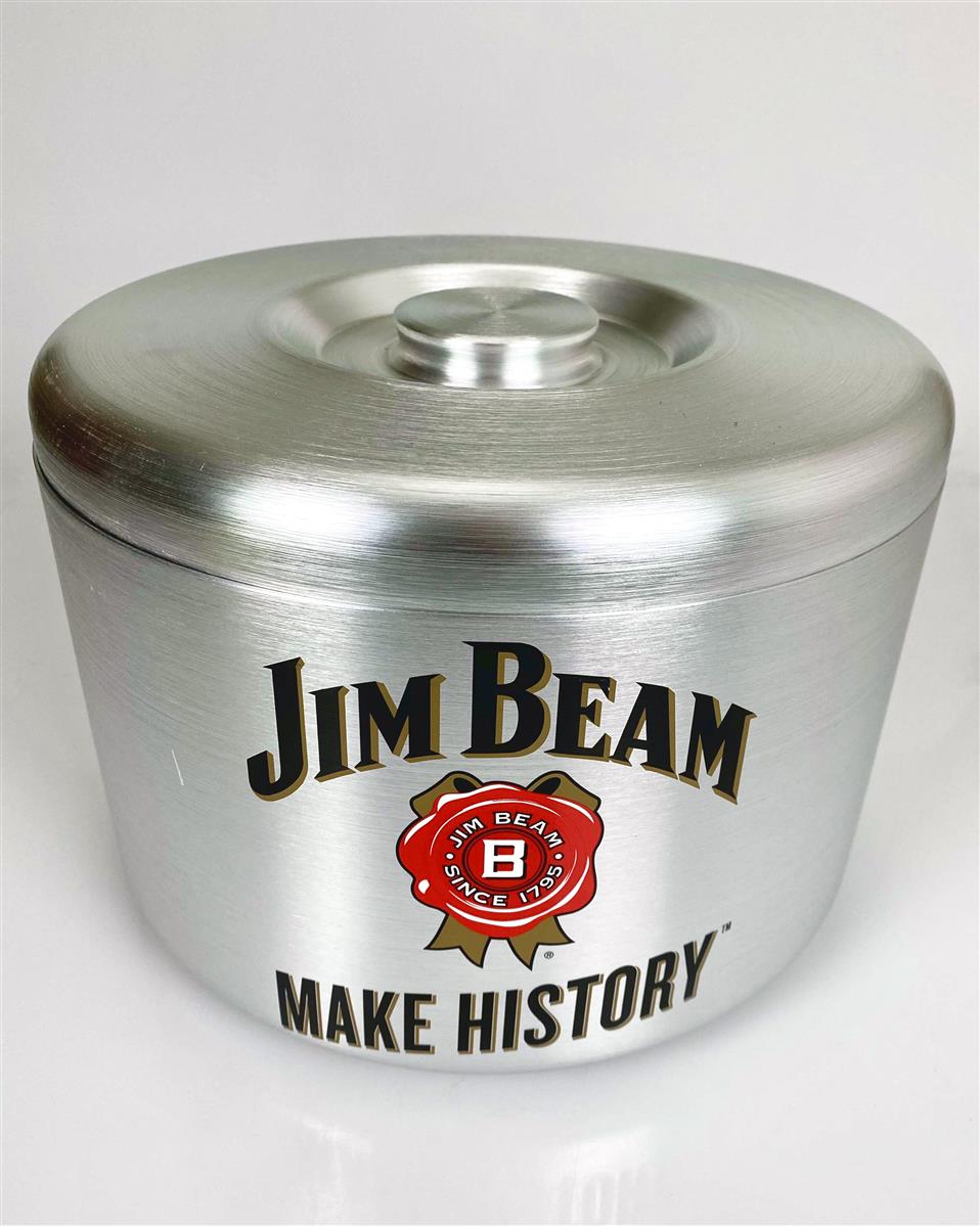 1x Jim Beam Whiskey Kühler 10l Eisbox Metall