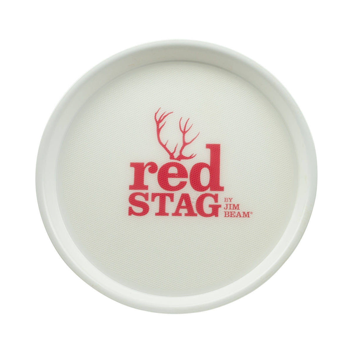 1x Jim Beam Whiskey Tablett Red Stage weiß