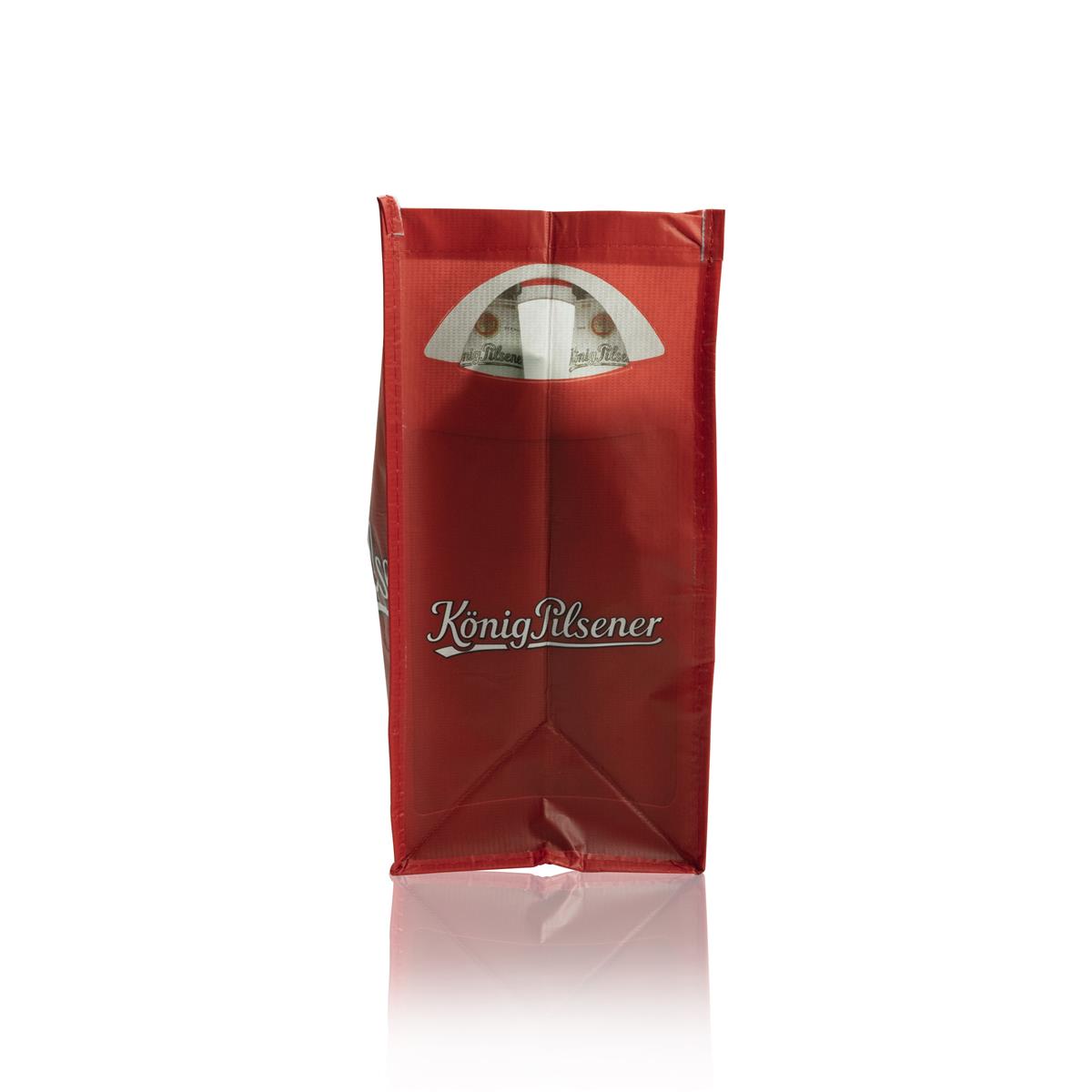 1x König Pilsner Bier Shopper Tasche rot Einkaufstüte 45x40 – Ansicht 3