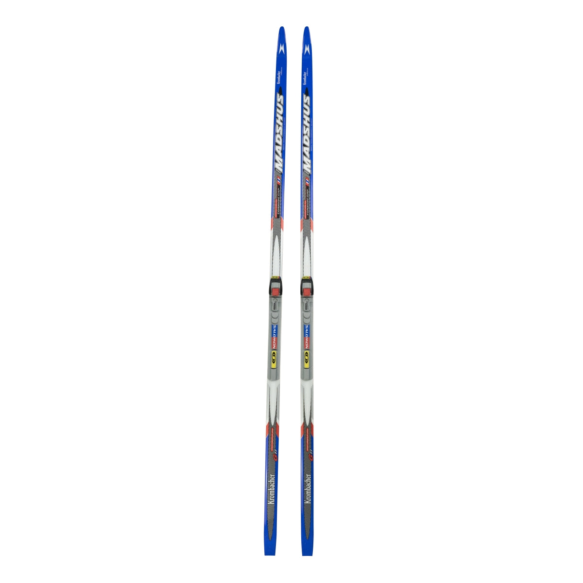 1x Krombacher Bier Langlauf Ski Ski Blau Grau Salomon