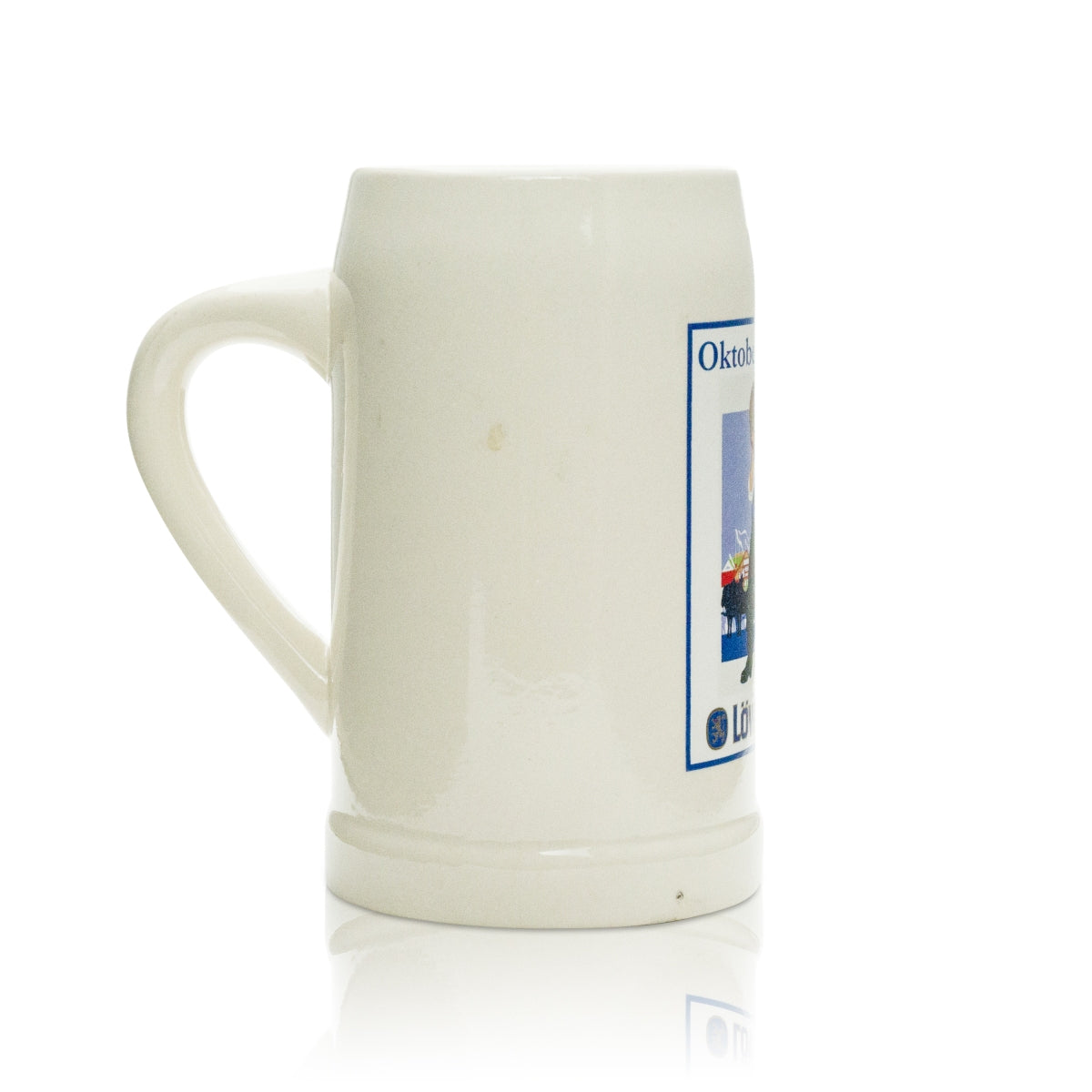1x Löwenbräu Bier Glas Ton Krug 0,5l Oktoberfest 2012 – Ansicht 2