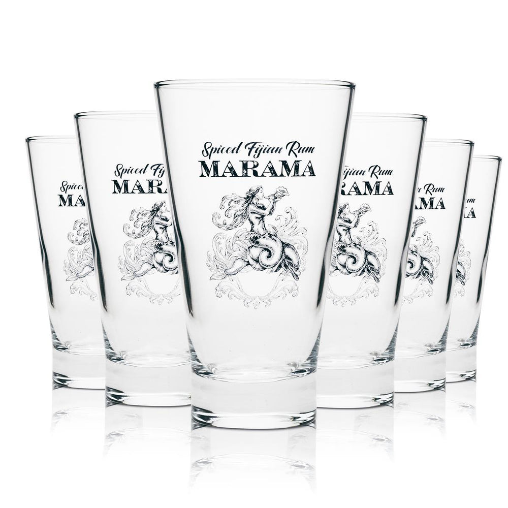 6x Marama Rum Glas Longdrink neu