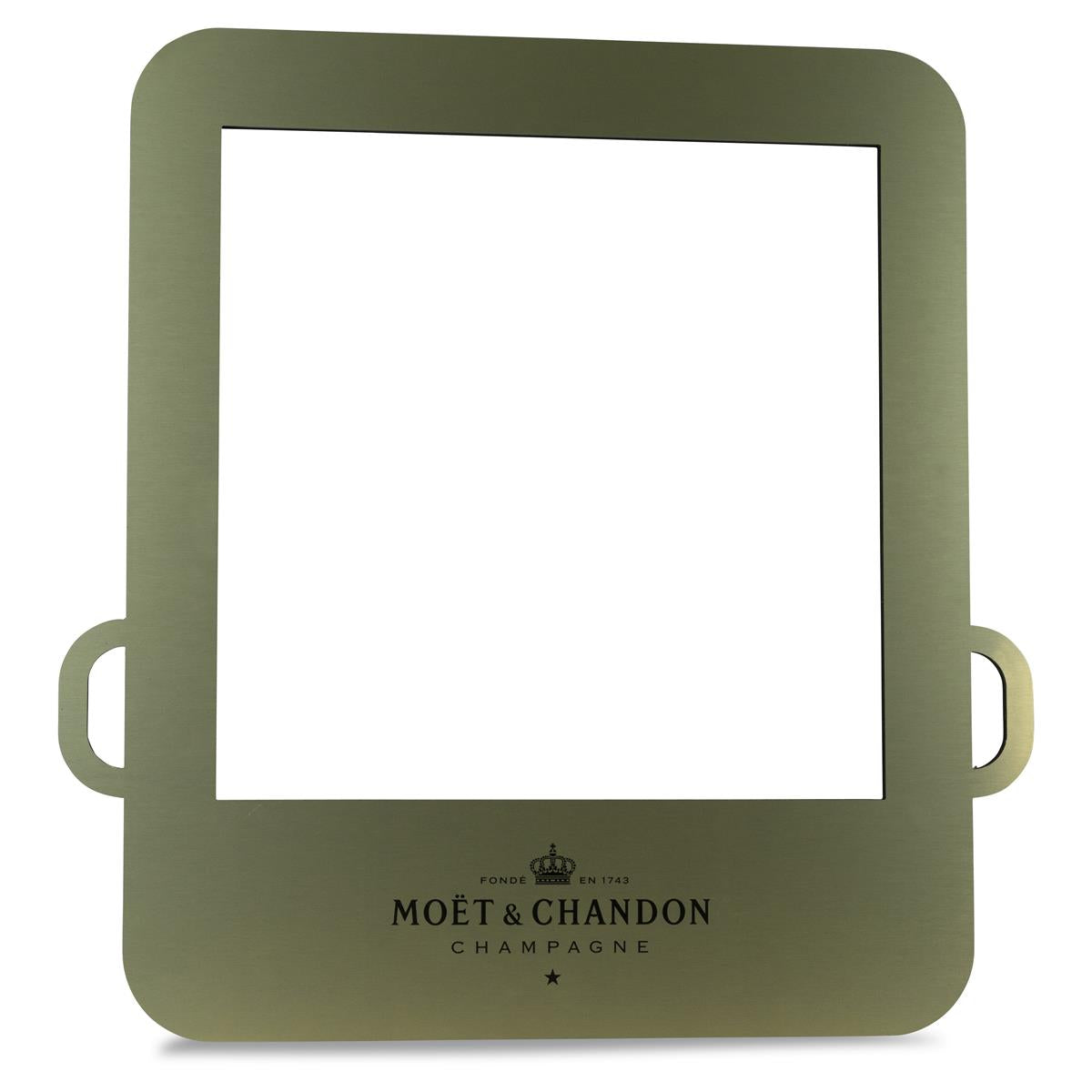 1x Moet Chandon Champagner Foto Schablone Hintergrund Gold – Ansicht 2