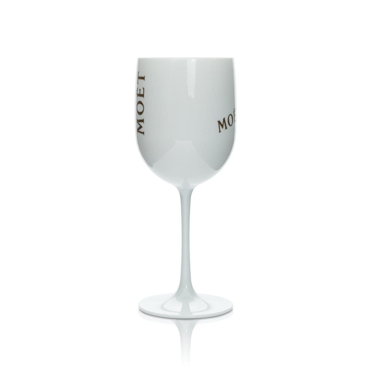 1x Moet Chandon Champagner Glas Kunststoff Goldene Shrift – Ansicht 3